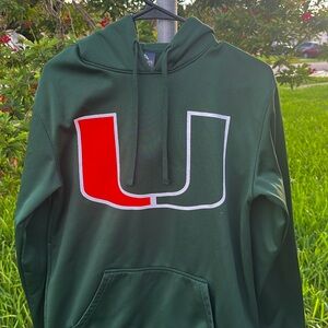 Green University Logo Men's Hoodie